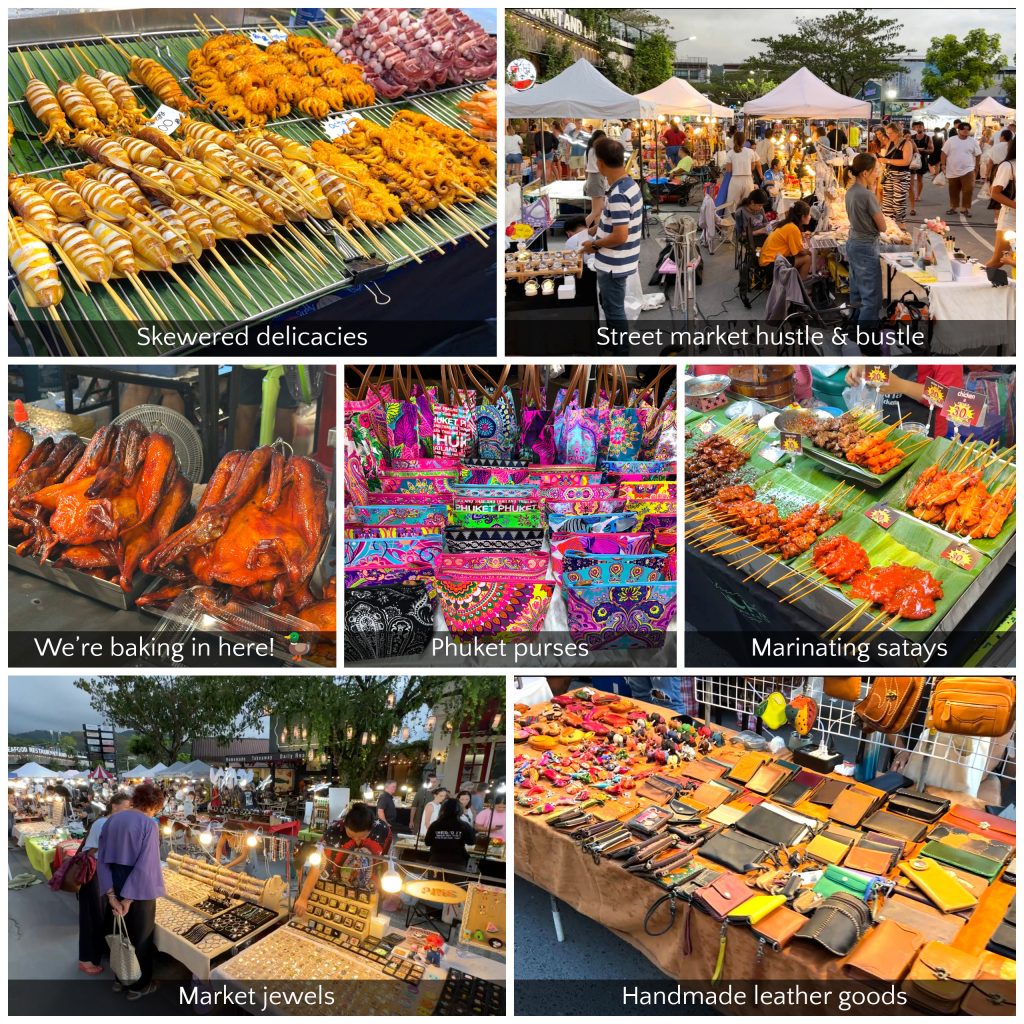 Boat Avenue night market Phuket street food and stalls