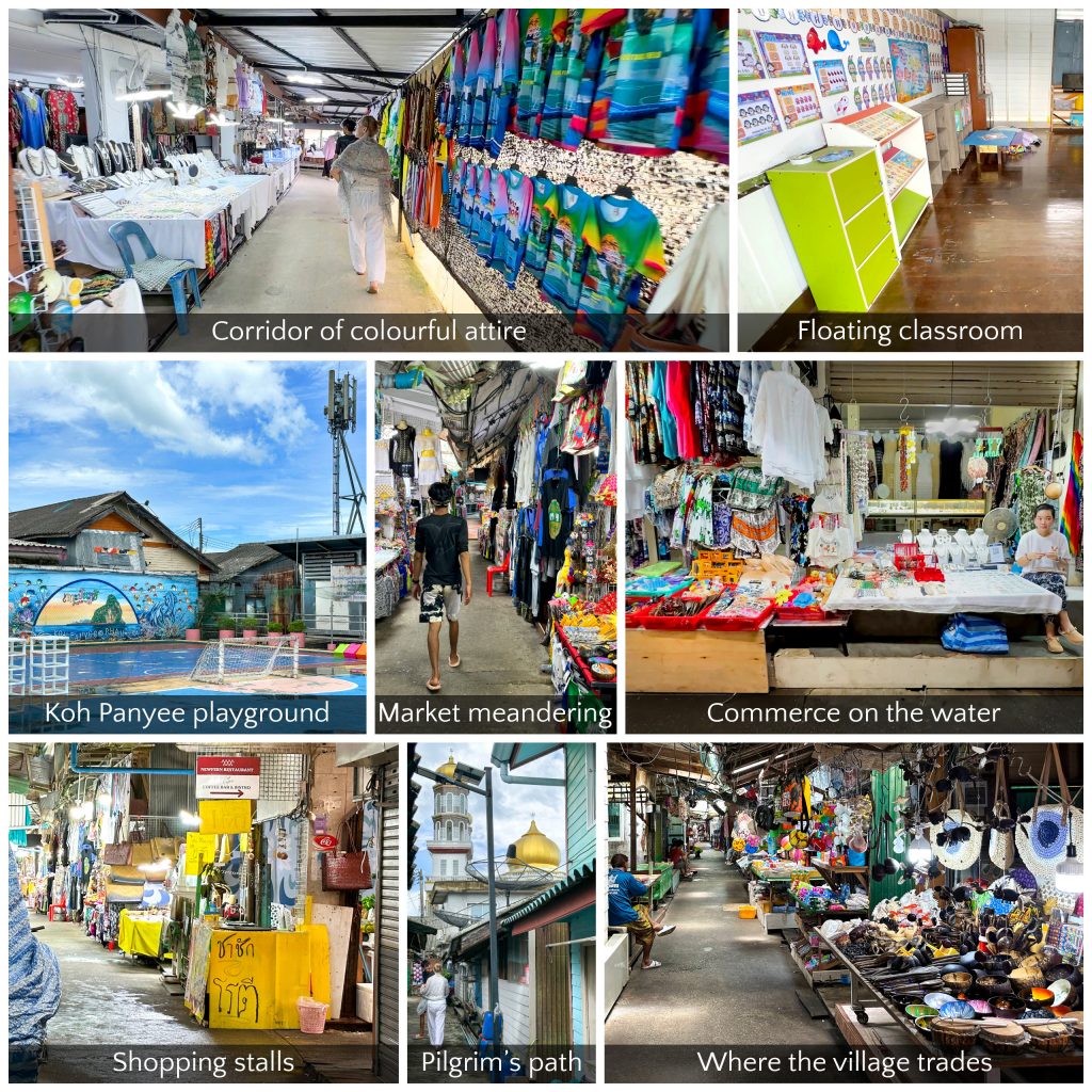 Streets inside Koh Panyee floating village Thailand