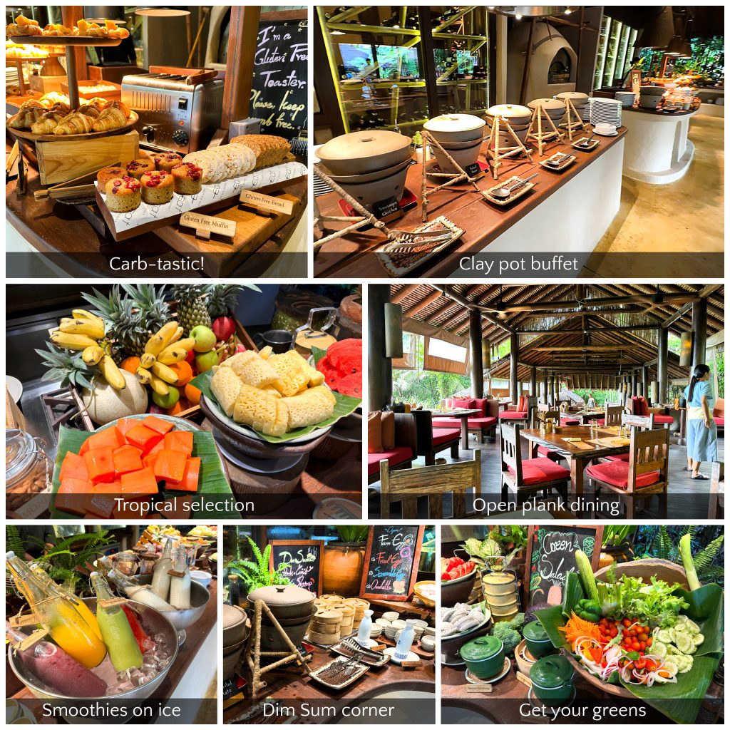 Breakfast buffet at Six Senses Yao Noi resort