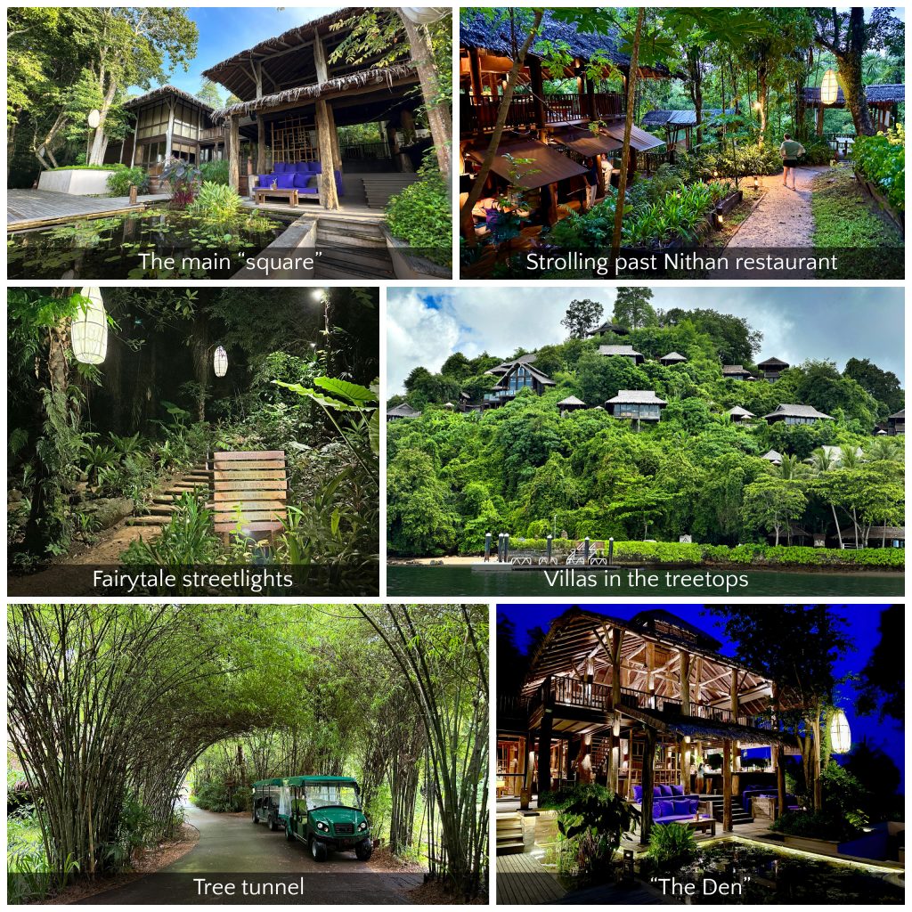 Jungle resort paths at Six Senses Yao Noi