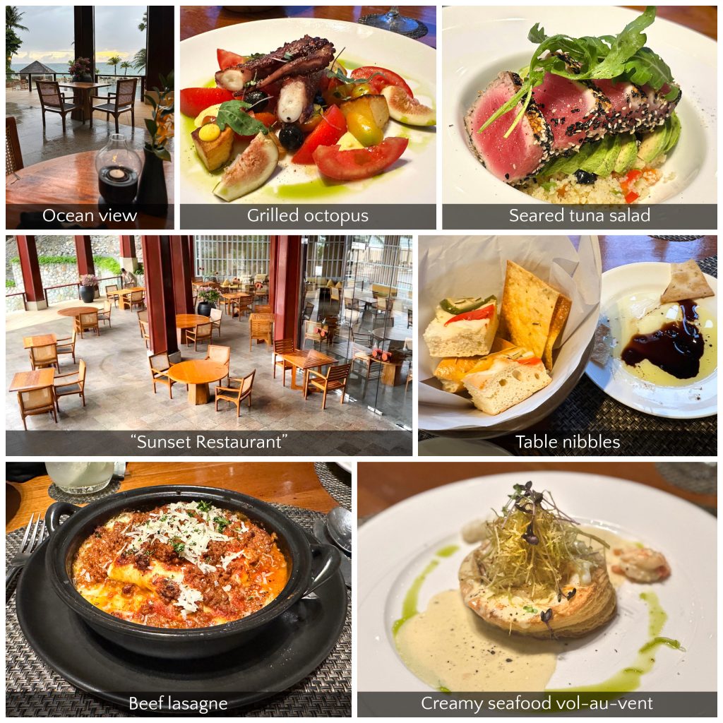 Italian restaurant dining at The Surin Phuket resort