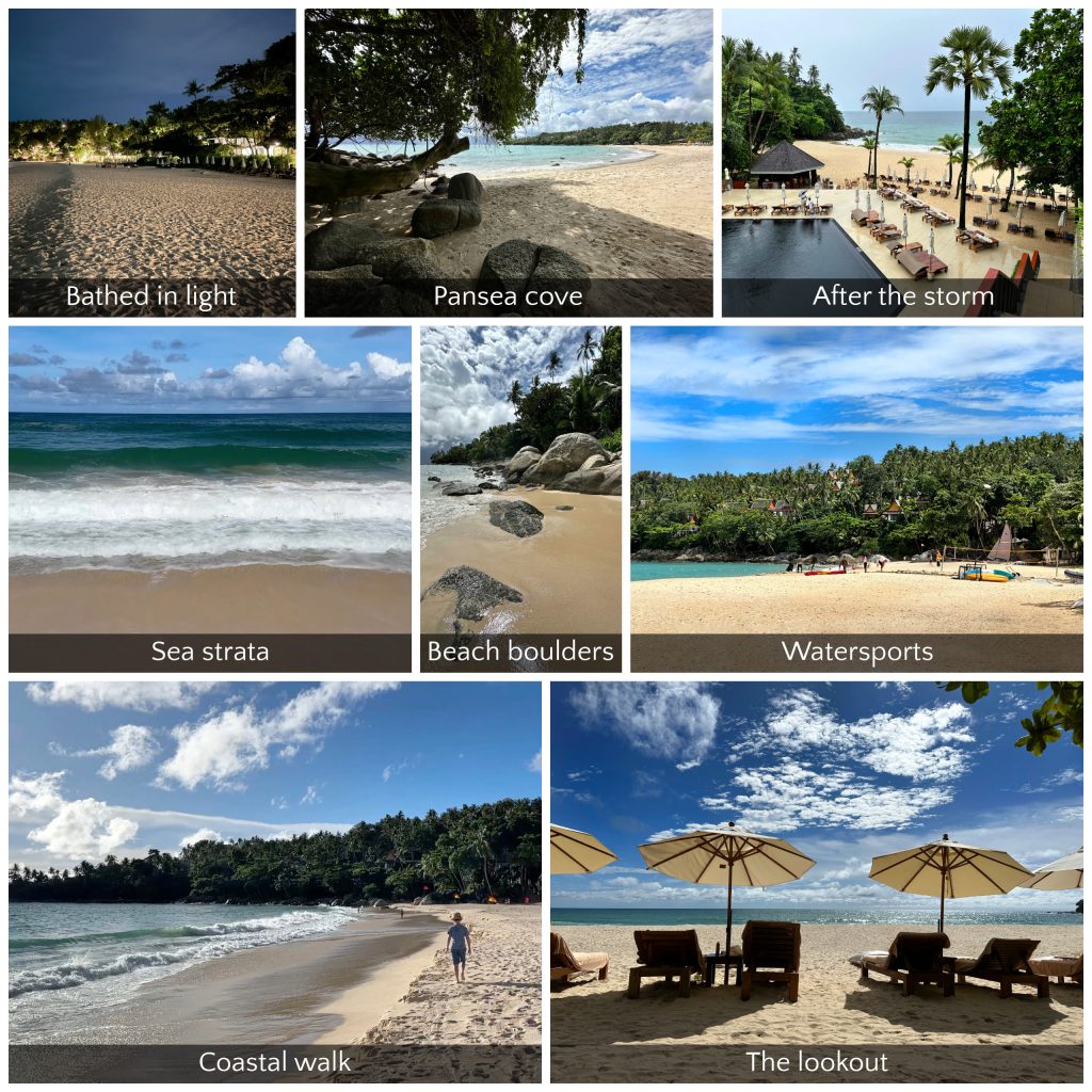 Private beach at The Surin Phuket Thailand