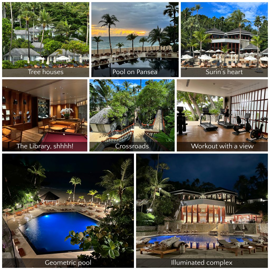 Resort grounds and pool area at The Surin Phuket